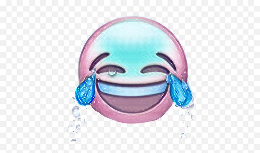 Scmy2019emoji My2019emoji Cry Sticker By Carazmatic808,Blue Emoji Laughing
