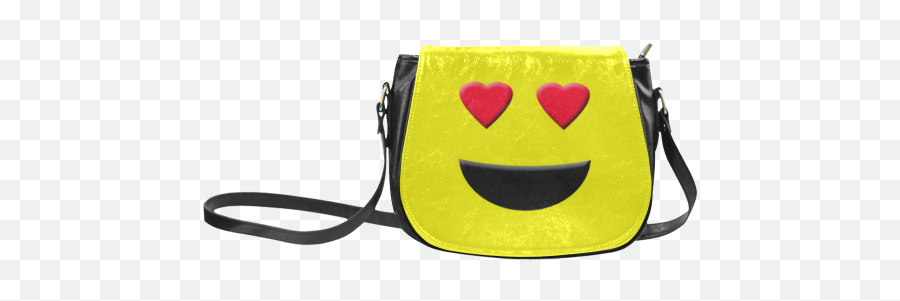 Emoticon Heart Smiley Classic Saddle Baglarge Model Emoji,Emoticons Heart