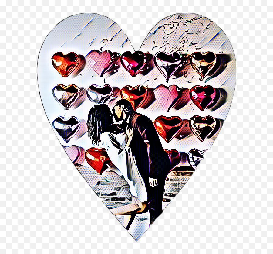 Heart Hearts Kiss Couple Man Sticker By Kimmytasset - Girly Emoji,Man Heart Woman Emoji