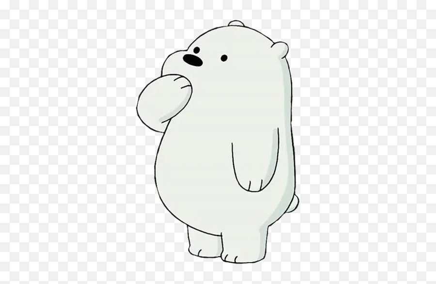 Stickers Cloud - Dot Emoji,Ice Bear Showing Emotion