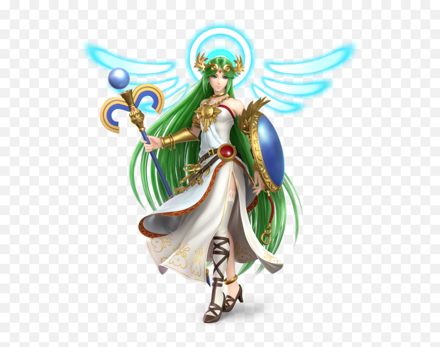 List Of Green Haired Female Videogame Characters - Palutena Smash Ultimate Png Emoji,Fanged Emoticon