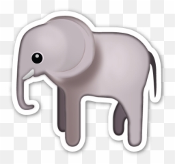 Emoji Stickers Elephant Emoji - Elefante Emoji Png,Elephant Emoji