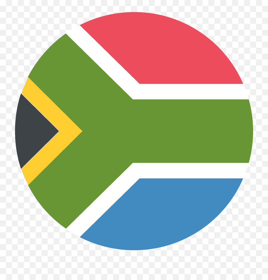 South Africa Flag Emoji Clipart - South African Flag Round,Flag Emojis