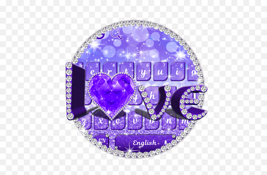 Amazoncom Purple Glitter Love Keyboard Theme Appstore For - Girly Emoji,Emoji Movie Box Office Mojo