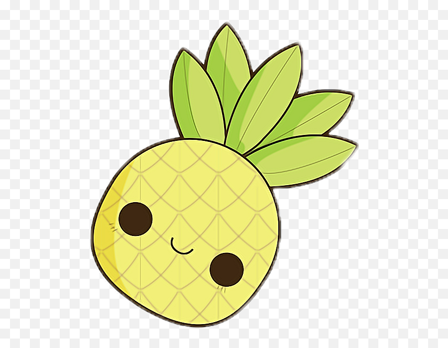 Kawaii - Easy Kawaii Cute Cartoon Drawings Emoji,Avocado And Pineapple Emojis Together