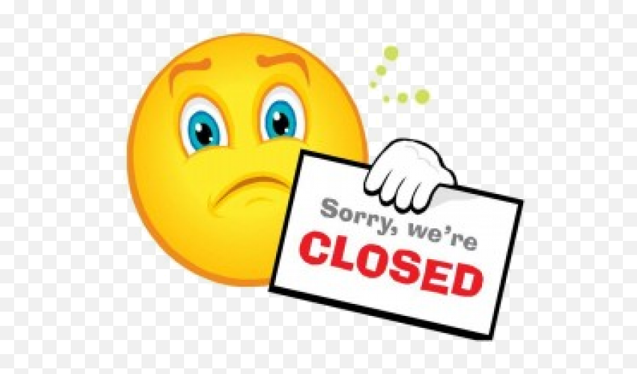 Closed For Cleaning And Maintenance - Griffin Tavern Clip Art Closed Emoji,Images Emoticon Sorry