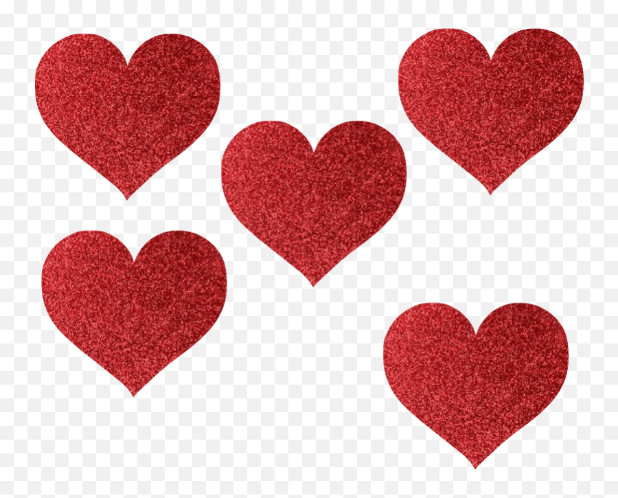 Aplique Glitter Coração Vermelho - Piffer E Cia Coração Vermelho Com Glitter Emoji,Apliques De Emotions Em Eva