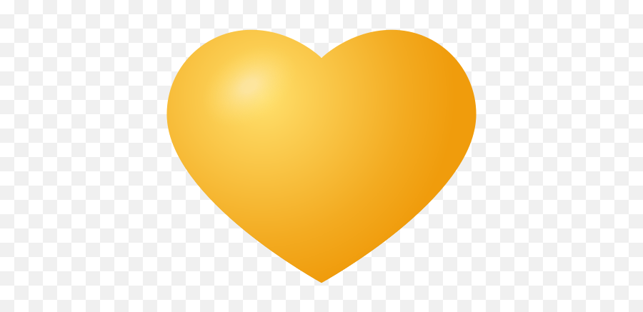 Yellow Heart Icon - Heart Icon Yellow Emoji,Statistics On Use Of Heart Emojis On Fb