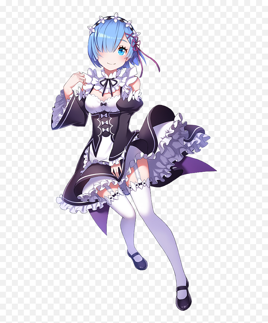 Zero Rem Sticker - Render Rem Re Zero Emoji,Rem Re Zero Emoji