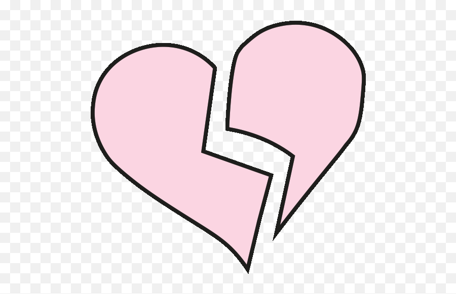 Pink Clipart Broken Heart Picture 1901468 Pink Clipart - Girly Emoji,Black Broken Heart Emoji