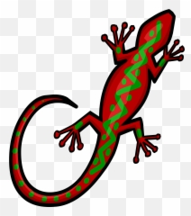 Wall Gecko Sprite 001 - Easy Lizard Aboriginal Art Emoji,Lizard Emoji