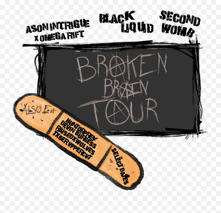 Broken Brain Tour Flyer Epk Image - Language Emoji,Flyer Emoji