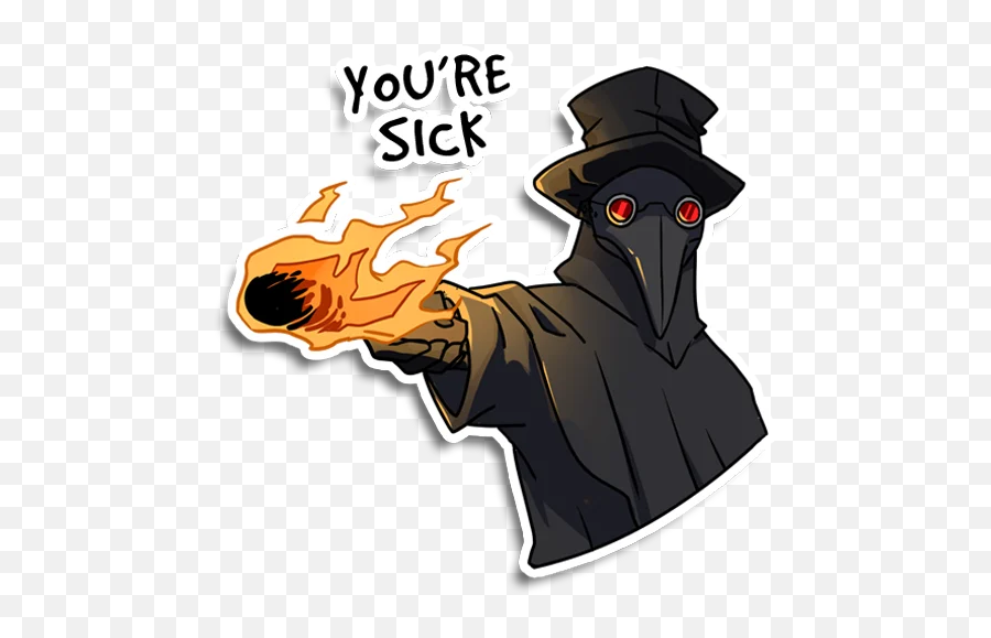 Plague Doctor Pestkatze Telegram Stickers - Supernatural Creature Emoji,Facebook Doctor Emojis
