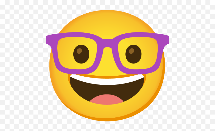 Never - Emoji,Hmm Emoji With Glasses