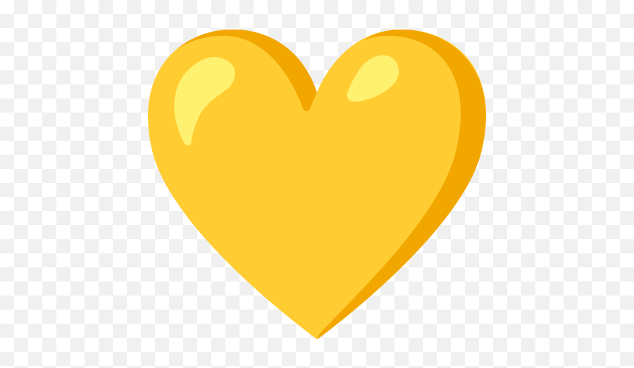 Yellow Heart Emoji - Coração Amarelo Png,Yellow Heart Emoji