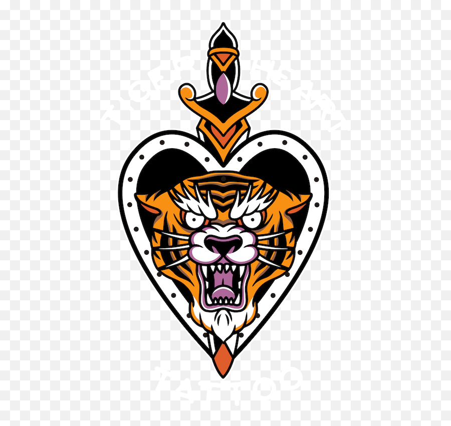 Ashley Gray Tiger Heart Tattoo - Panthera Emoji,Lion Tattoo Rib Cage With Emotion