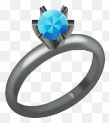 Download Diamond Ring Emoji - Wedding Ring Emoji Png,Diamond Emoji