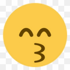 Whistling Happy Emoji Emoticon Sticker - Kissing Face With Smiling Eyes Emoji,Whistling Emoji