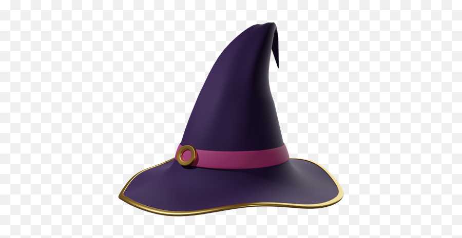 Premium Witch Hat 3d Illustration Download In Png Obj Or Emoji,Witch Emoji]