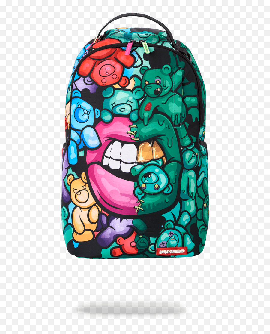 Zombie Gummy Bear Lips Backpack Emoji,Bear Emoji By Keyboard