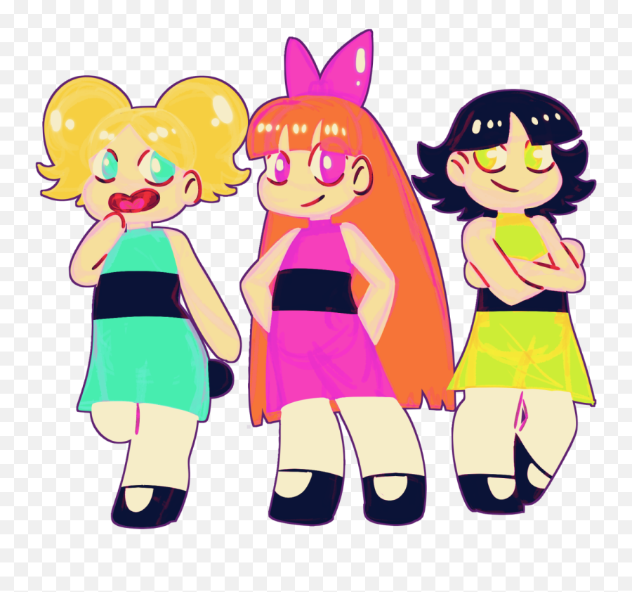 The Powerpuff Girls - Cartoon Emoji,Powerpuff Girls Emoji