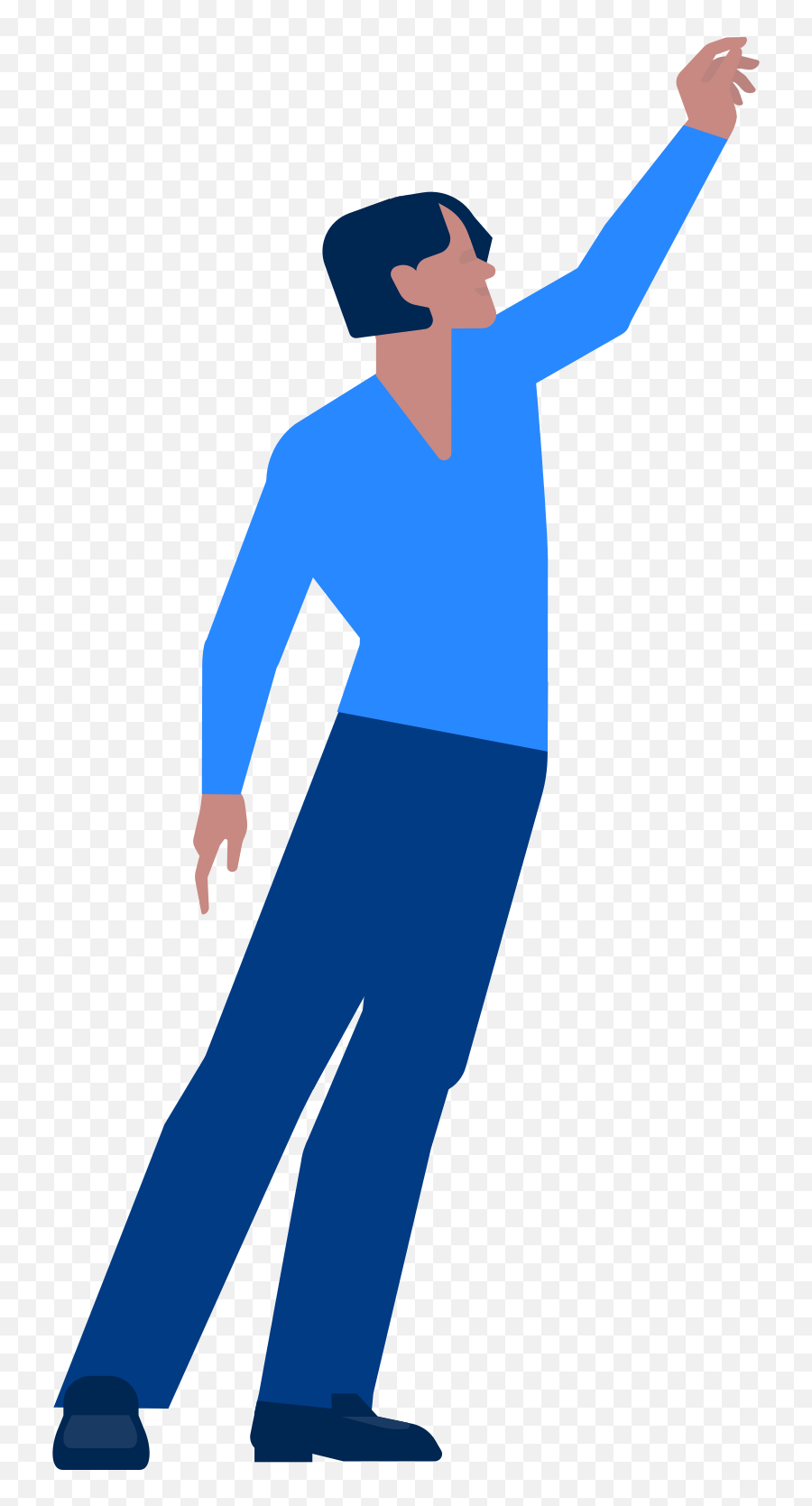 Man With A Raised Hand Illustration In Png Svg Emoji,Raise Roof Emoji