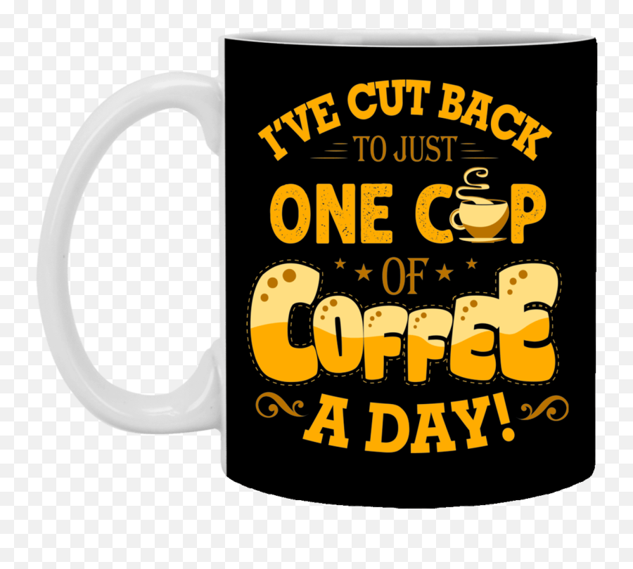 One Cup Of Coffee A Day Coffee Mug - Crown Records Management Emoji,Coffee Cup Emoticon