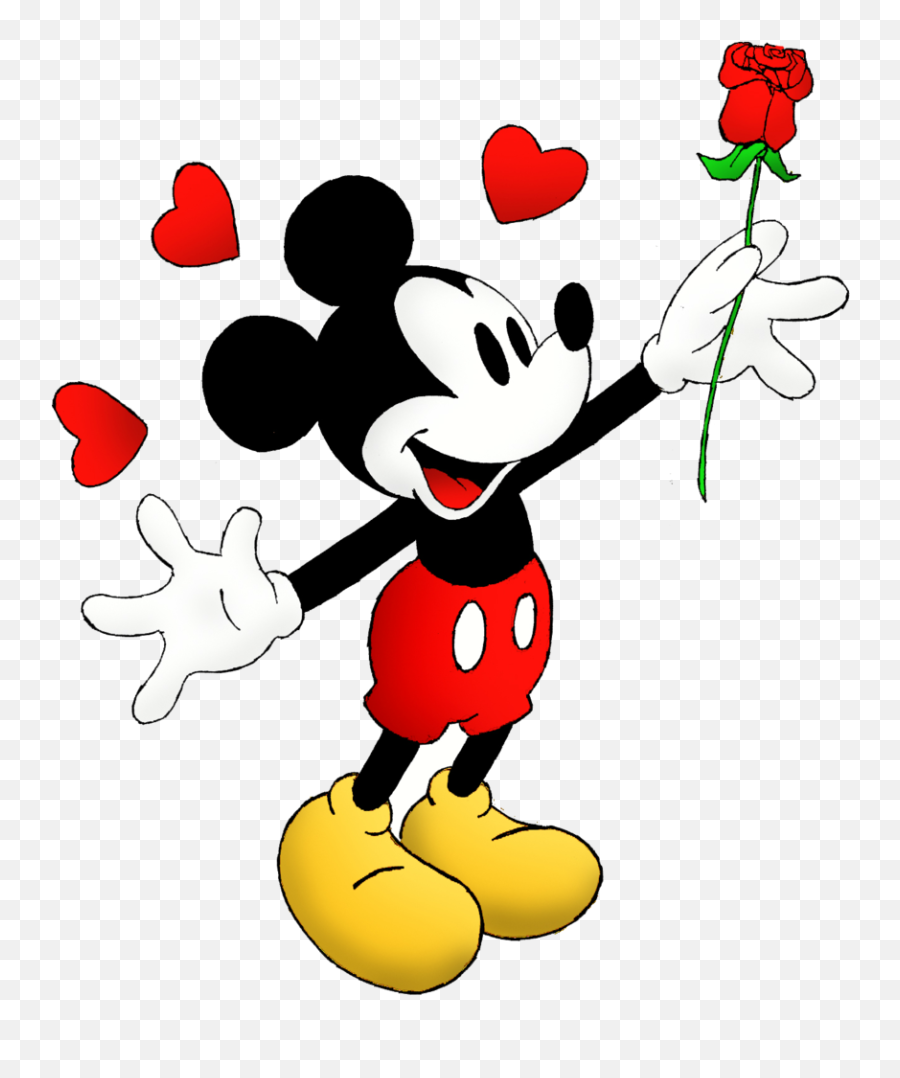 Love Png - 1mickey Cartoon Mickey Mouse 1085135 Vippng Valentines Day Drawing Mickey Mouse Emoji,Mickey Mouse Ears Emoji