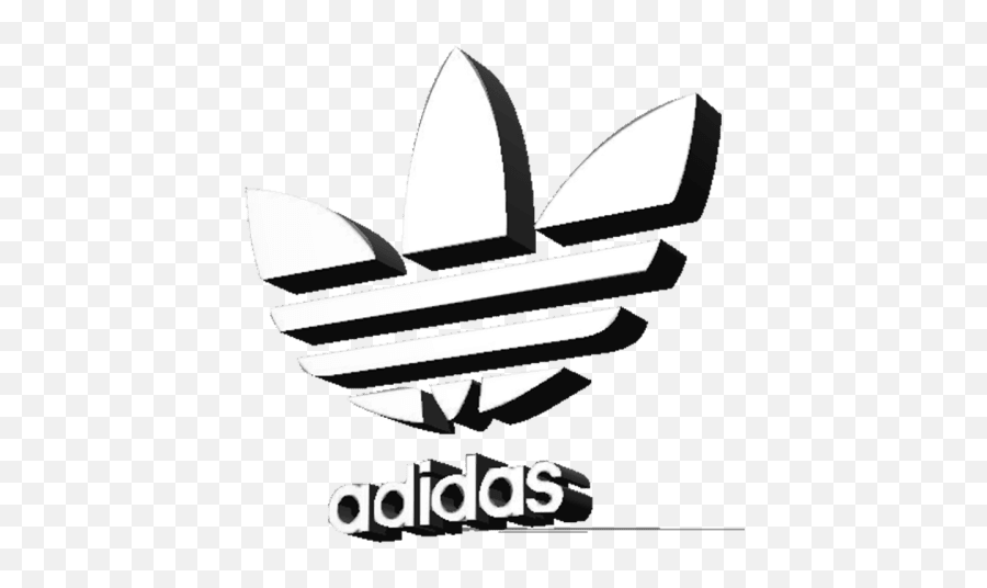 Noioso Diario Carestia Adidas Logo - White Adidas Logo 3d Png Emoji,Kanye Shrug Emoji