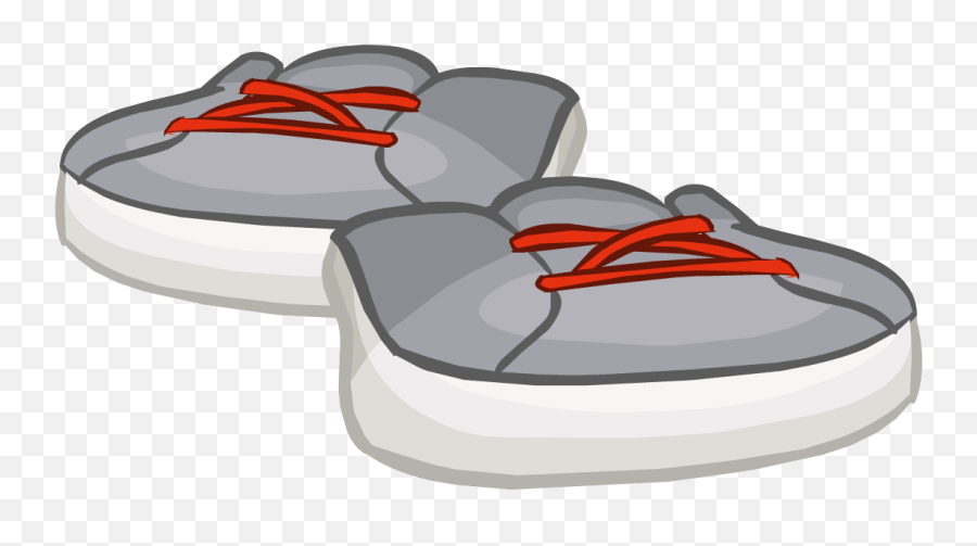 Grey B - Boy Sneakers Club Penguin Wiki Fandom Club Penguin Tennis Shoes Emoji,Zapatos De Emojis