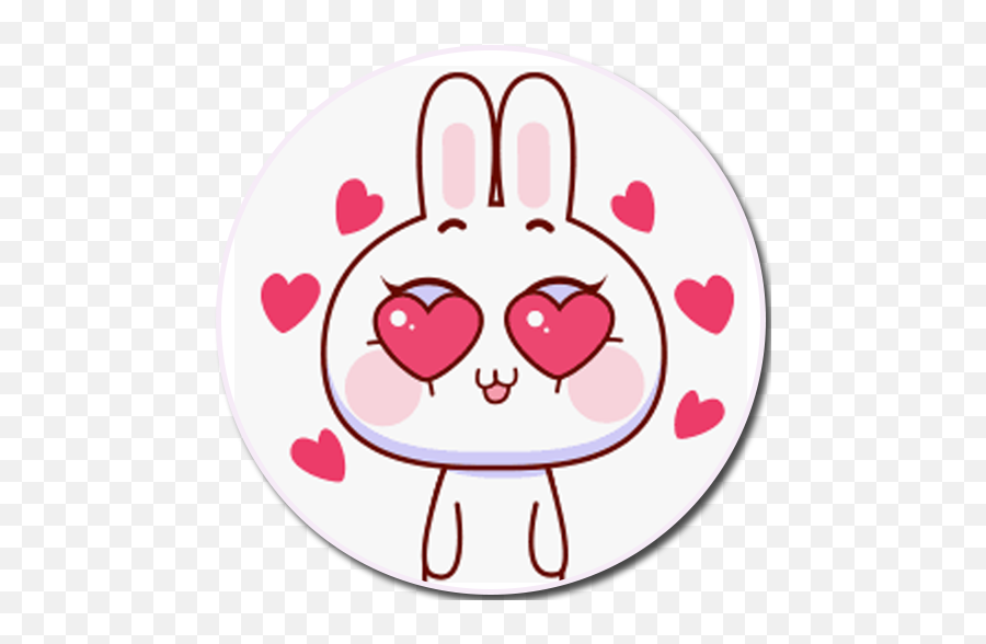 Beautiful Cute Bunny Stickers Pack Wastickerapps For - Dot Emoji,Gudetama Emoji Download