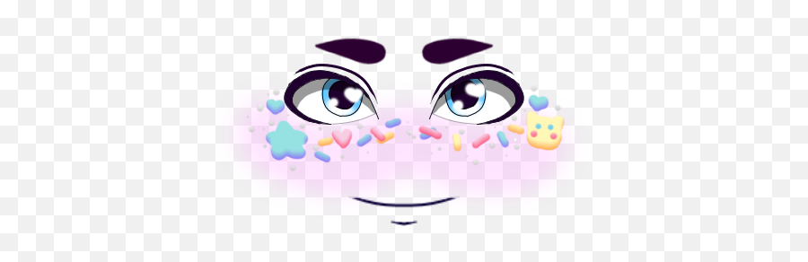 Cupcake Themed Male Face - Dot Emoji,Stalker Face Emoticon
