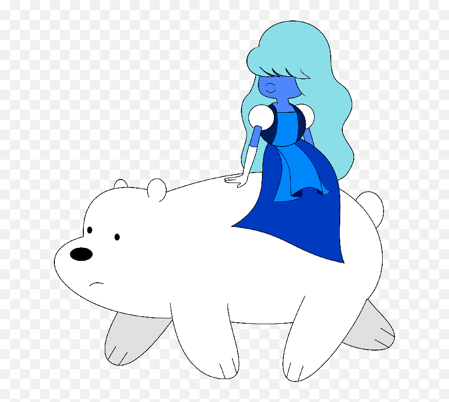Ice Bear And Sapphire Steven Universe Know Your Meme - Ice Bear And Sapphire Emoji,Ice Bear Showing Emotion