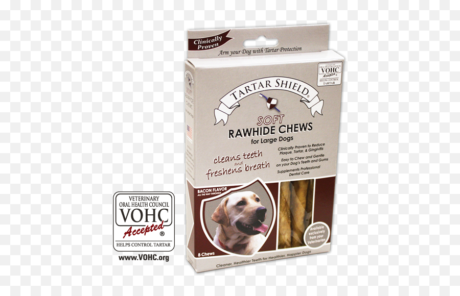 Tartar Shield Soft Rawhide Chews For Emoji,Dog Emotion 50% Up