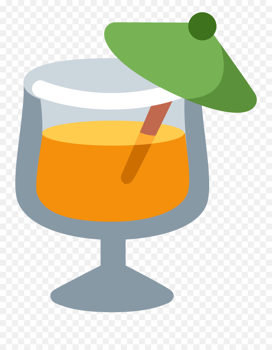 Tropical Drink - Drink Emoji Twitter Transparent Png Tropical Drink Emoji,Twitter Emoji