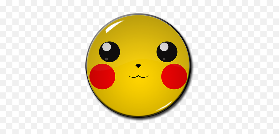 Pikachu Face 225 Pin - Happy Emoji,Pikachu Emoticons