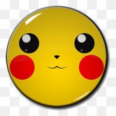 Pikachu Face 225 Pin - Happy Emoji,Pikachu Emoticons