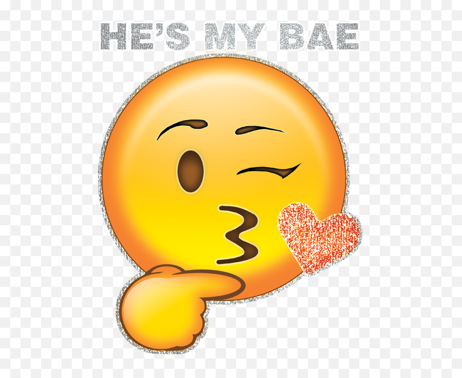 Download Hd Hes My Bae Emoji Kiss - Happy,Bae Emoji