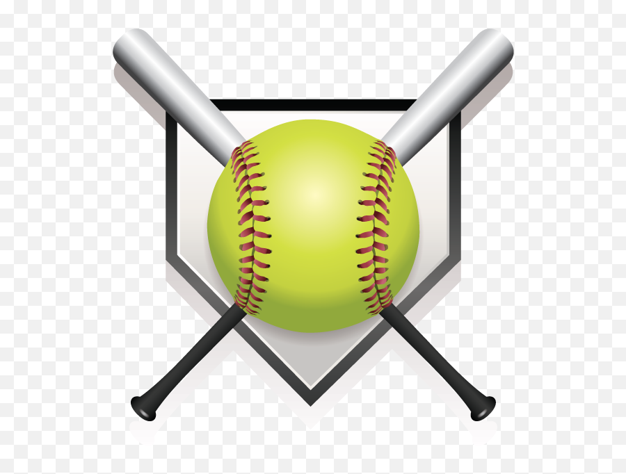 Softball Download Free Png Transparent Background Free - Softball And Bat And Home Plate Emoji,Softball Emoticon