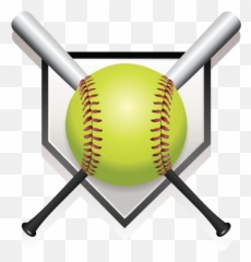 Softball Download Free Png Transparent Background Free - Softball And Bat And Home Plate Emoji,Softball Emoticon