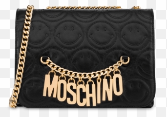 Shoulder Bag In Smileynappa Leather - Moschino Smiley Bag Emoji,Mi Piace Emoticon Con Sole