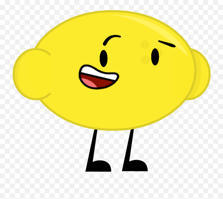 Download Hd Lemon Clipart Yellow Object - Comics Transparent Bfdi Limon Emoji,Emoticon Comics
