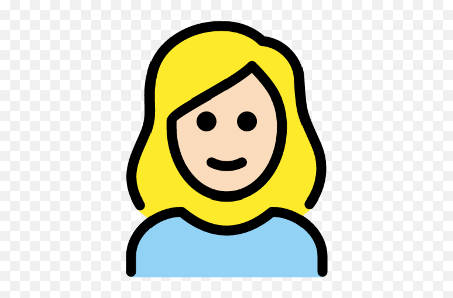 Woman Light Skin Tone Blond Hair Emoji - Download For Emoticone Femme,Police Detective Emoji