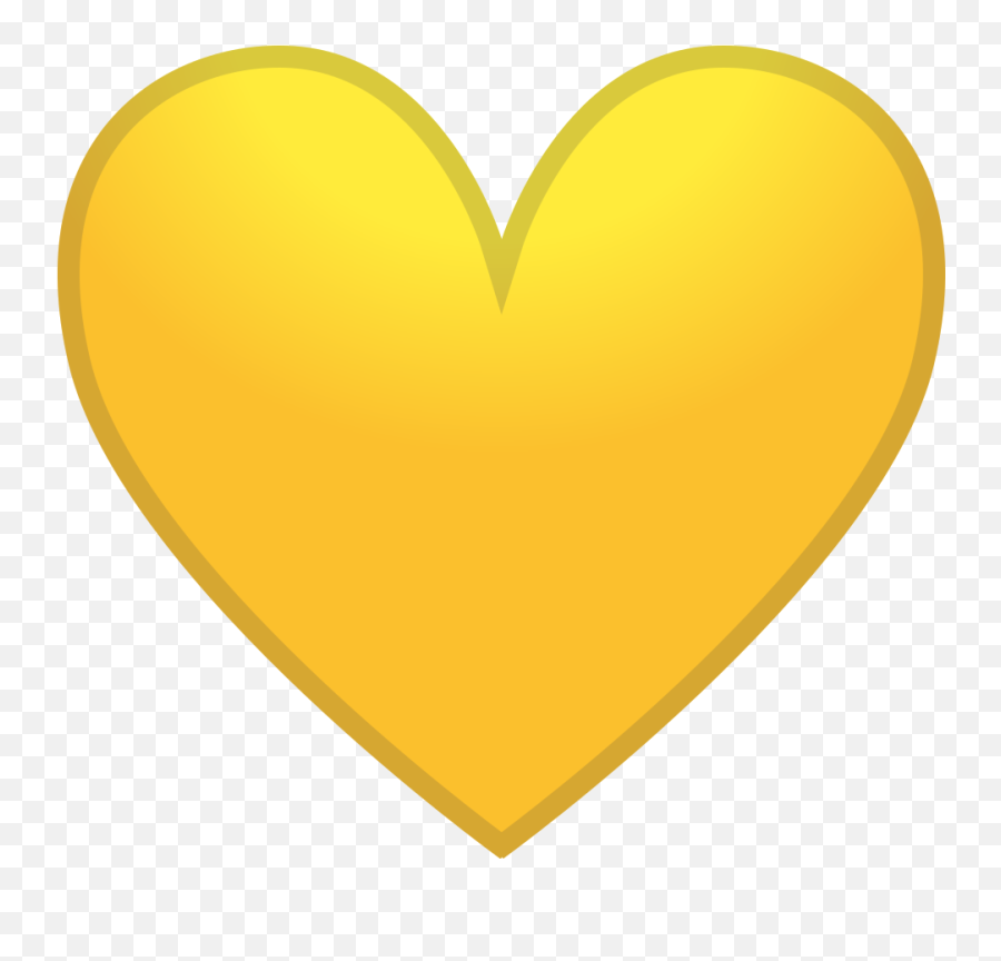 Yellow Heart Emoji - Yellow Heart Icon Png,Yellow Heart Emoji