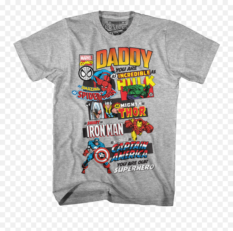 Kids Papa You Are My Superhero Shirts Funny Emoji,Marvel Character Emotion T Shirts Kid