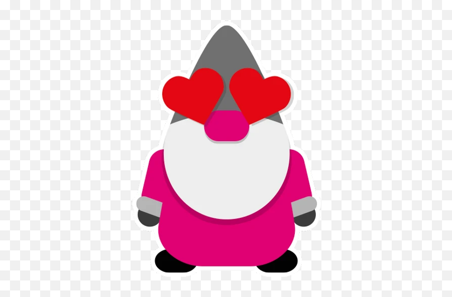 Santa Loves Magenta Stickers For Whatsapp - Fictional Character Emoji,Boobie Emoji