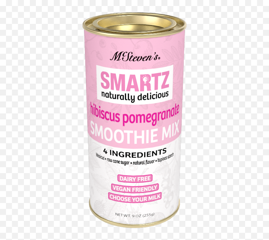 Smartz All - Natural Smoothie Hibiscus Pomegranate 9oz Round Tin Emoji,Magic Rush Emojis Animados