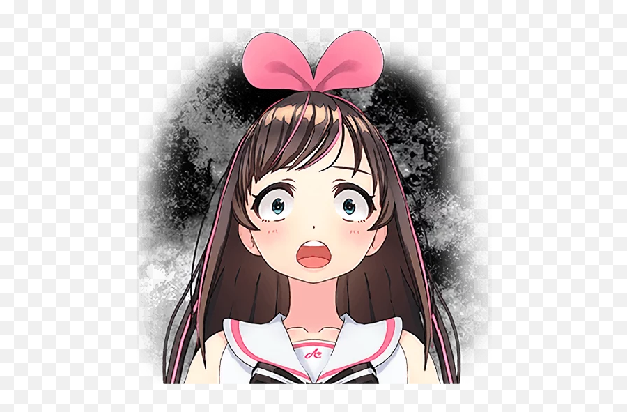 Telegram Sticker From Collection Kizuna Ai Emoji,Nani Japanese Face Emoji