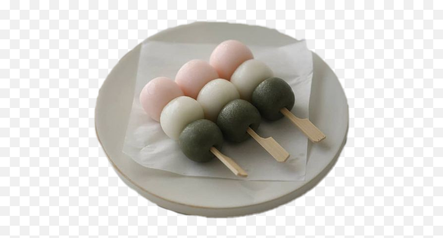 Mochi Aesthetic Food Snacks Sticker - Dango Emoji,Emoji Party Snacks