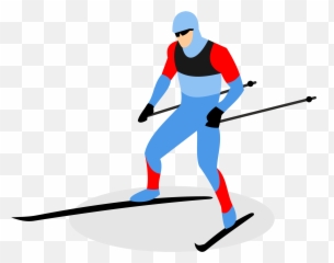 Biathlon Skiing Ski Pole Man Transprent - Skiing Man Clip Art Emoji,Skier Emoji